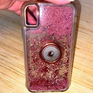 💕Case Mate Pink Sparkle IPhone X Phone Case💕
